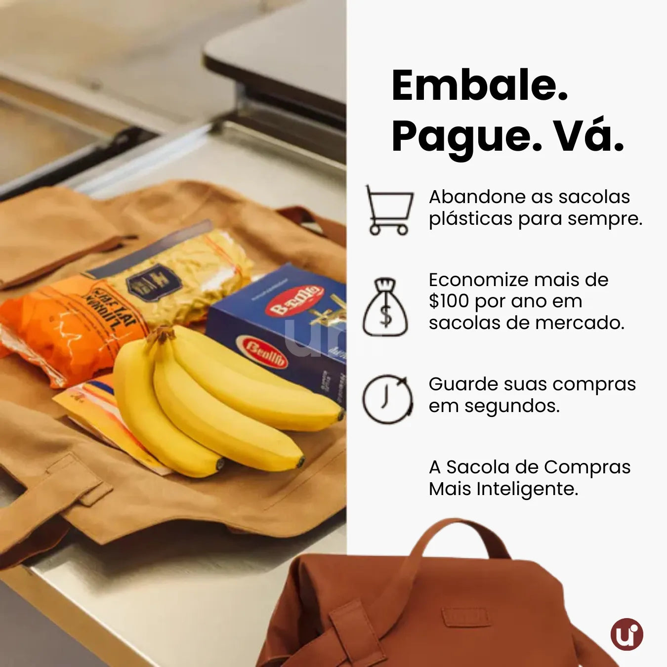 Bolsa Expansível Dobrável para Compras e Viagens