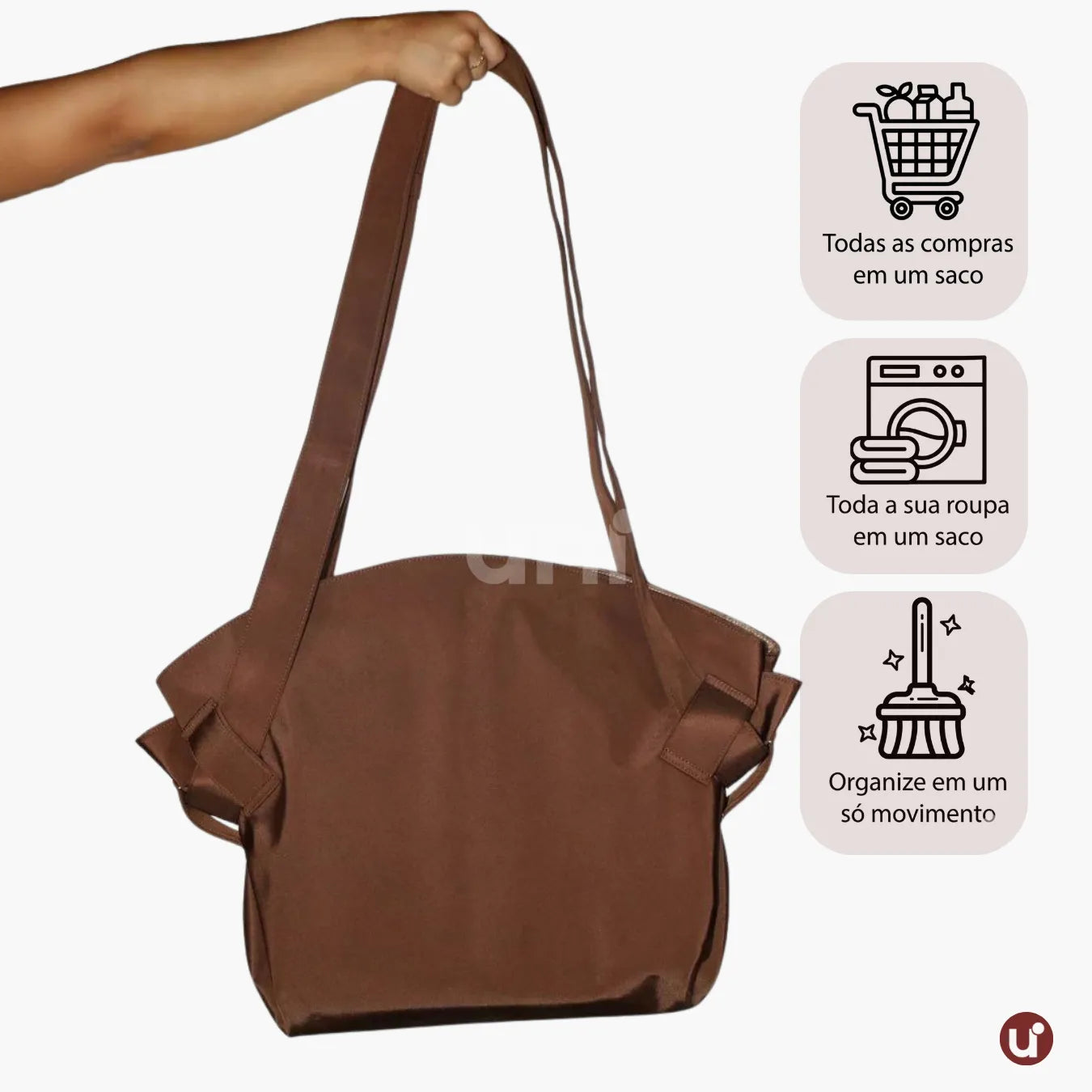 Bolsa Expansível Dobrável para Compras e Viagens