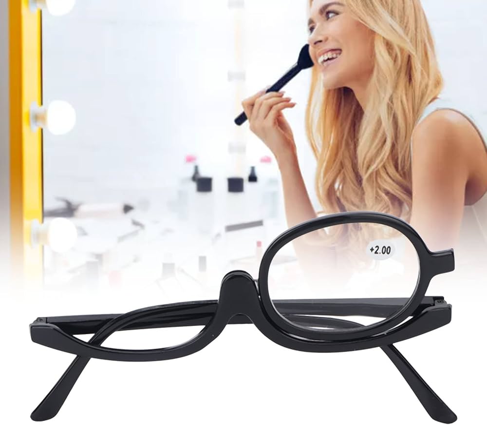 Óculos de Maquiagem Dobrável e Giratório - Baronesa