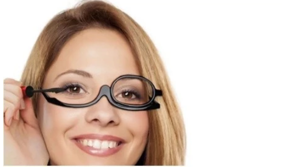 Óculos de Maquiagem Dobrável e Giratório - Baronesa