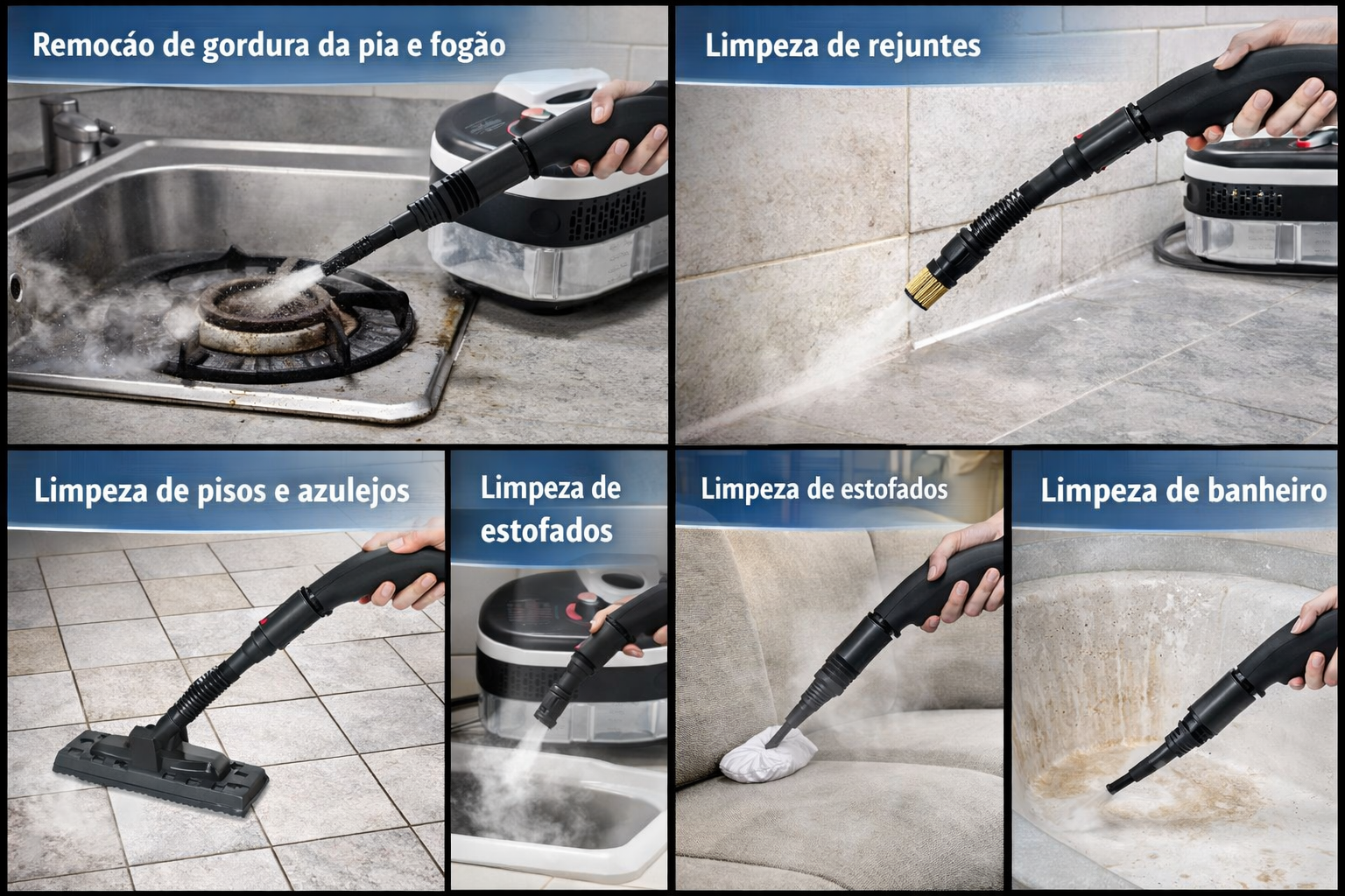 Vaporizador e Higienizador Profissional 6 em 1