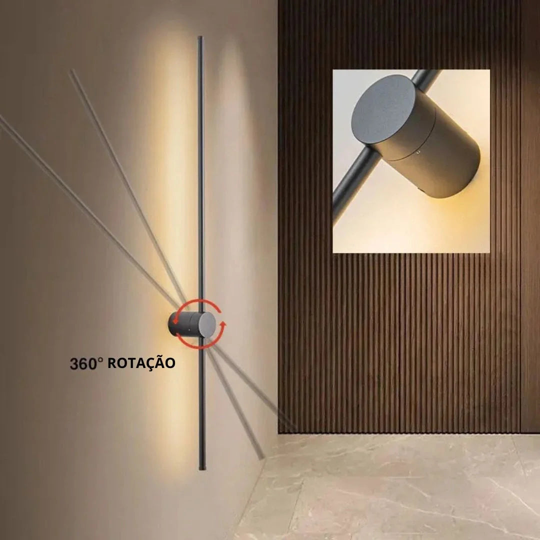 Arandela Linear de Parede Interna Ajustável