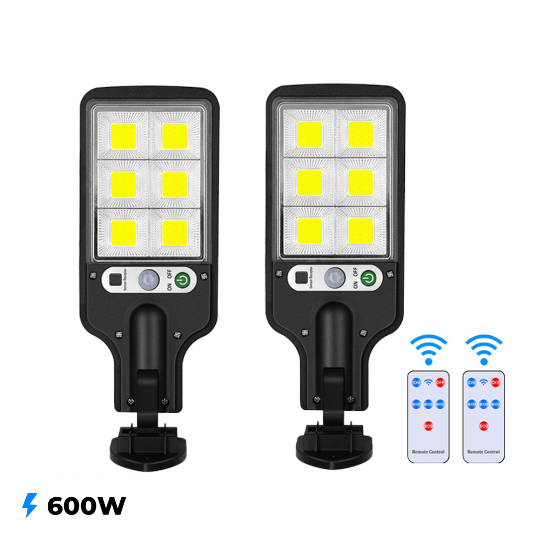 Refletor Solar Led com Sensor de Movimento Iluminação Externa