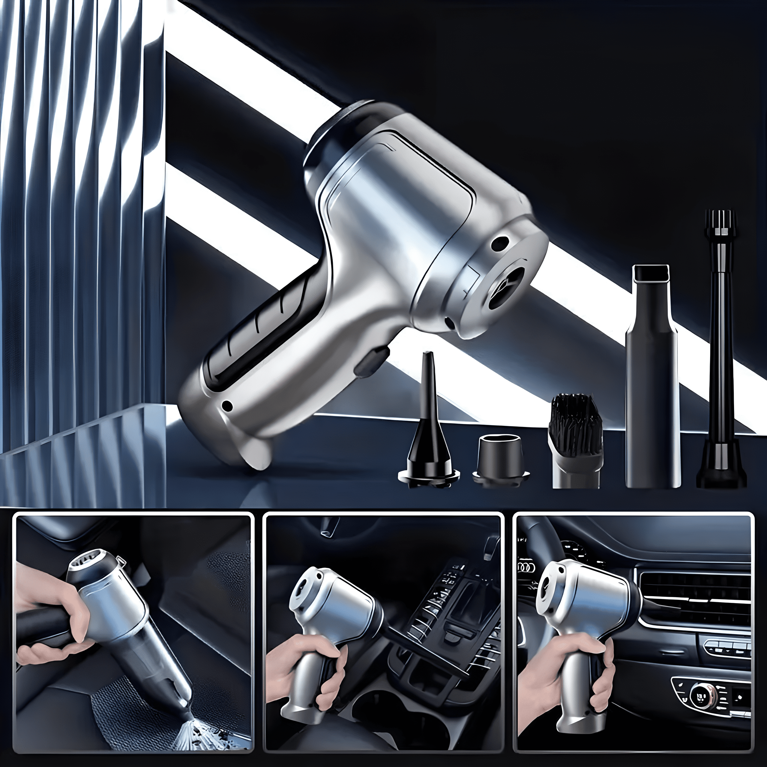 Aspirador de Pó Portátil Potente e Compacto