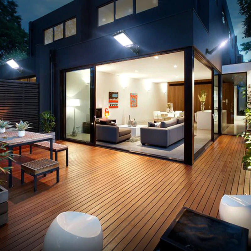 Refletor Solar Led com Sensor de Movimento Iluminação Externa