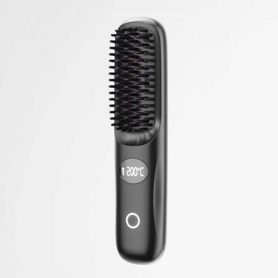Escova alisadora de cabelo sem fio Portátil
